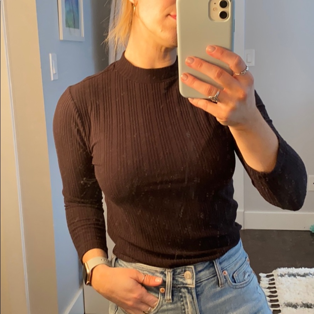 JCrew Mockneck Top